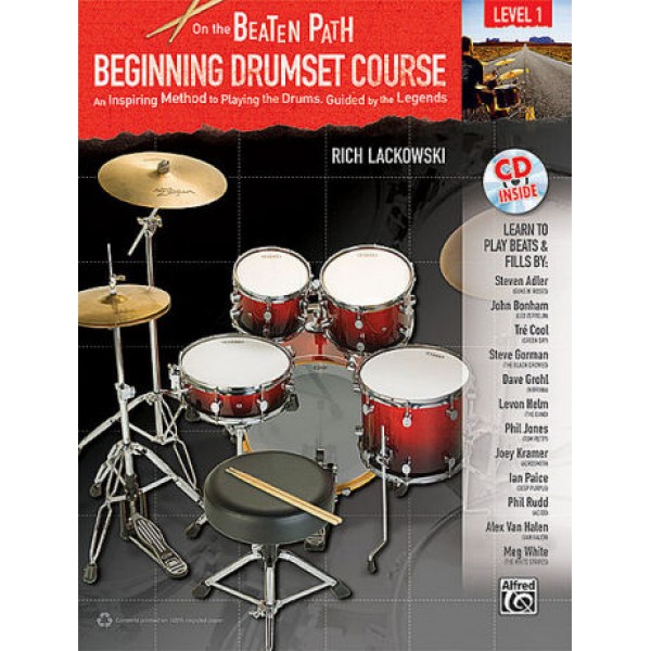On The Beaten Path: Beginning Drumset Course  Book/CD